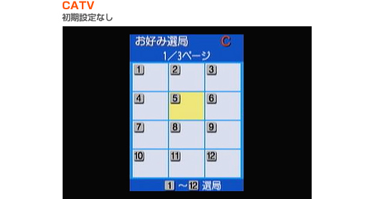 CATV 初期設定なし