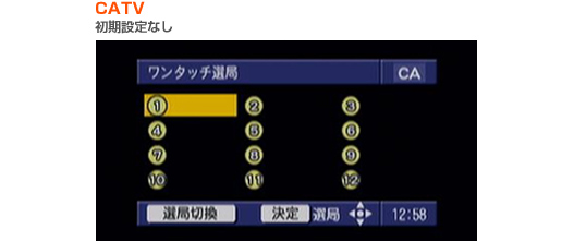 CATV 初期設定なし