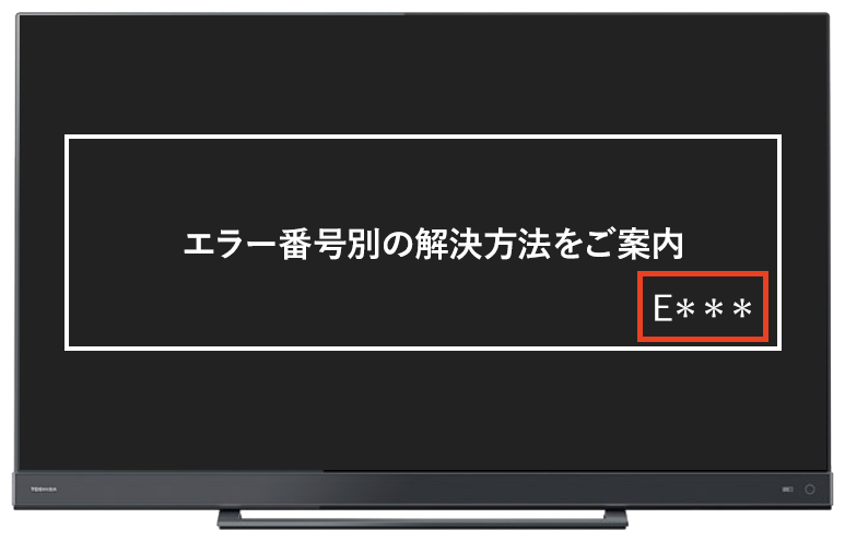 TVエラー画面